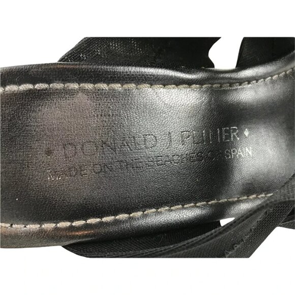 Donald J Pliner Womens Clare S1 Black Wedge Heel Slide Sandals Size US 8.5 M‎ - Picture 9 of 9